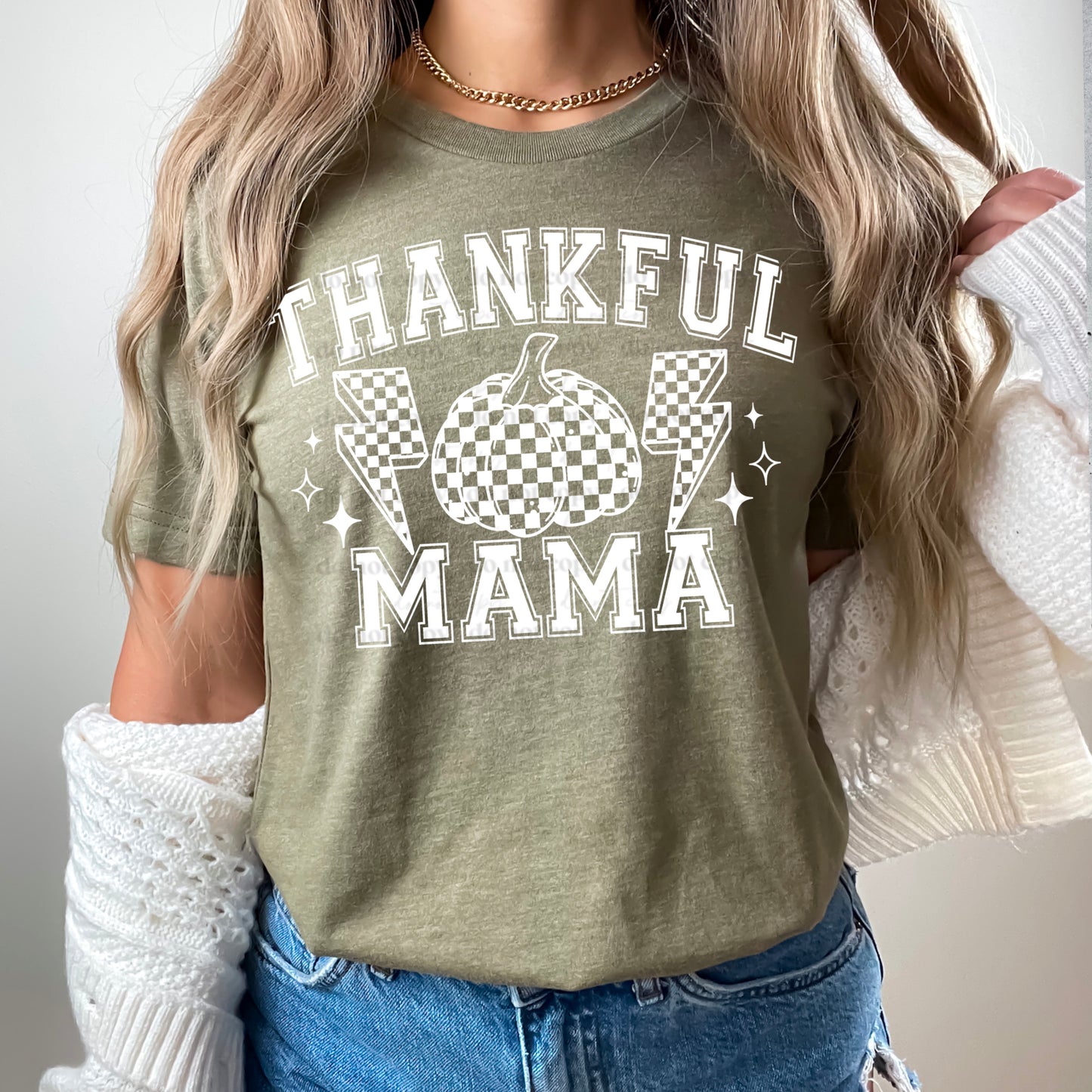 Thankful Mama (White or Black)