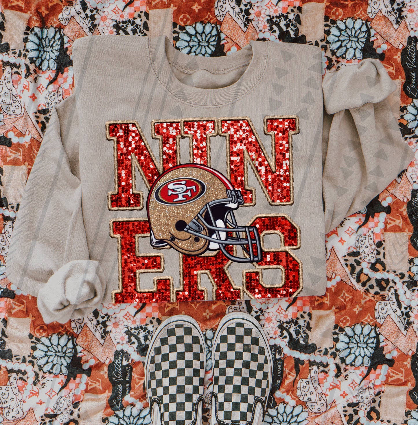 San Francisco 49ers Faux Embroidery