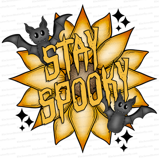 Stay Spooky (Bats & Flowers)