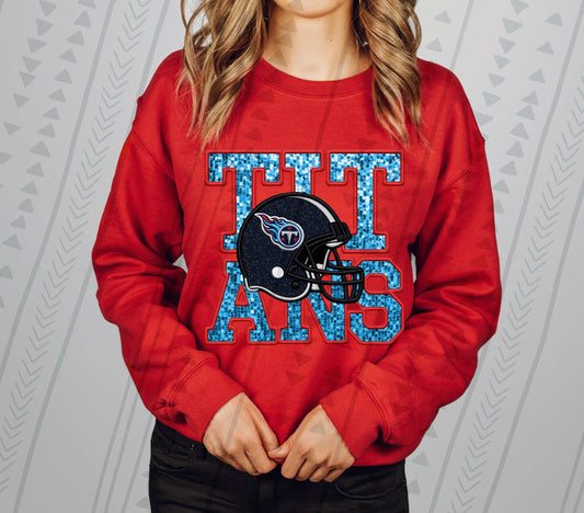 Tennessee Titans Faux Embroidery